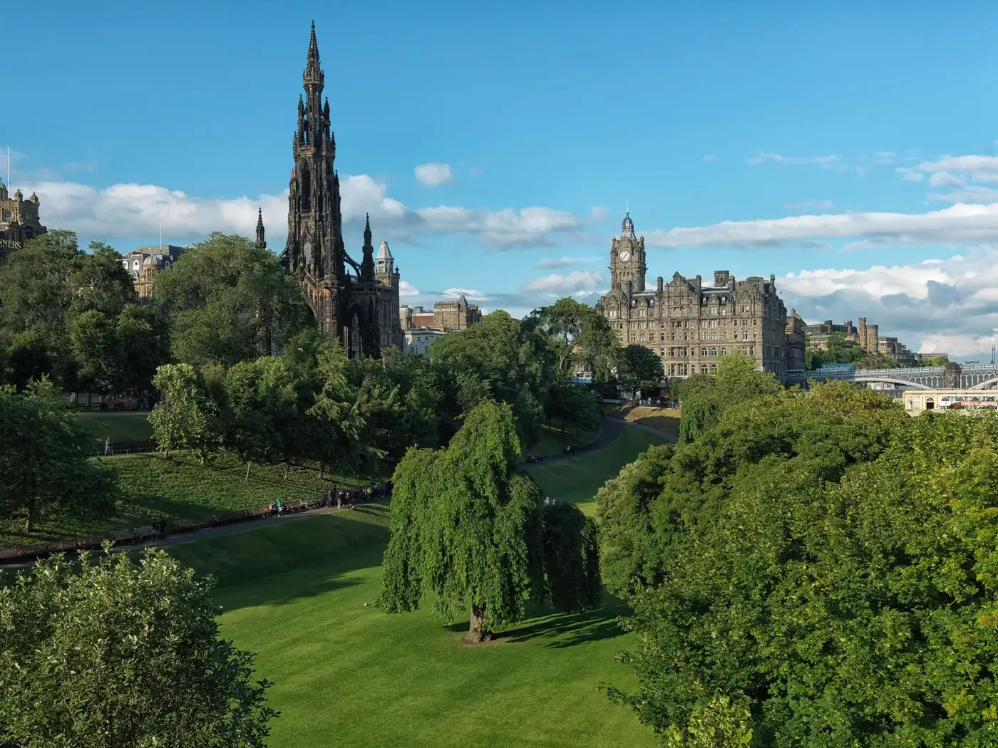 The Balmoral — The Balmoral from Princes Street Gardens